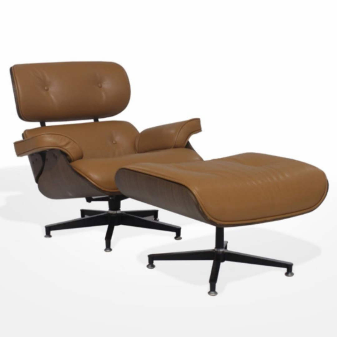 Poltrona de Couro Charles Eames